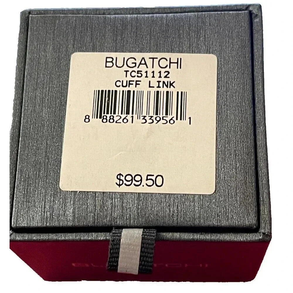 Bugatchi Logo Silver Multi-Color Enamel Monkey Devil & Monkey Angel Cuff Links